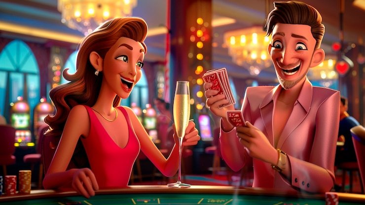 Live casino lobby and game selection dashboard